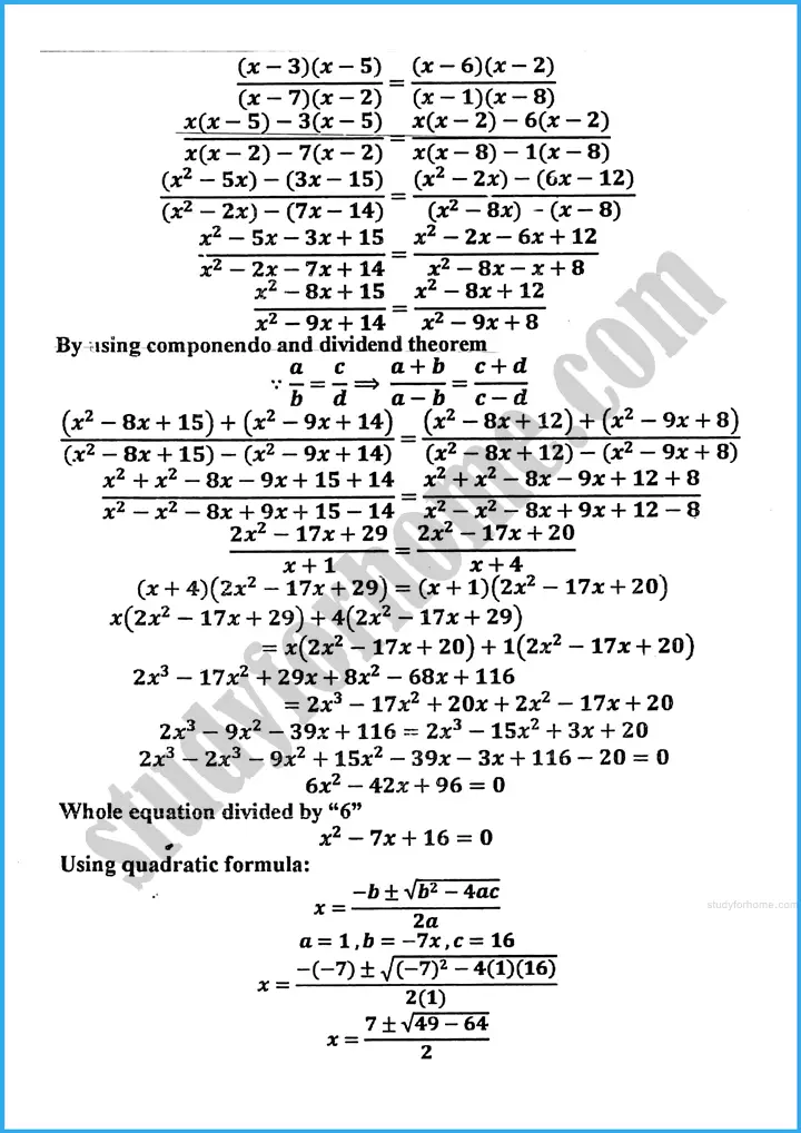 variations review exercise 18 mathematics class 10th 05