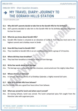 my-travel-diary-short-question-answers-unit-7-1-english-class-10th-sindh-board