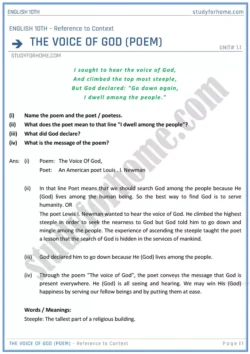 the-voice-of-god-reference-to-context-unit-1-1-english-class-10th-sindh-board