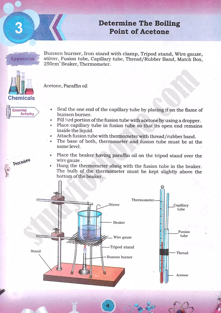 boiling point determination practical activity 3 chemistry class 9th 01