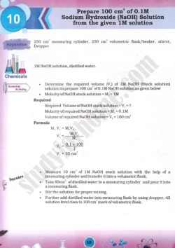 dilution-of-a-naoh-concentrated-solution-practical-activity-10-chemistry-class-9th