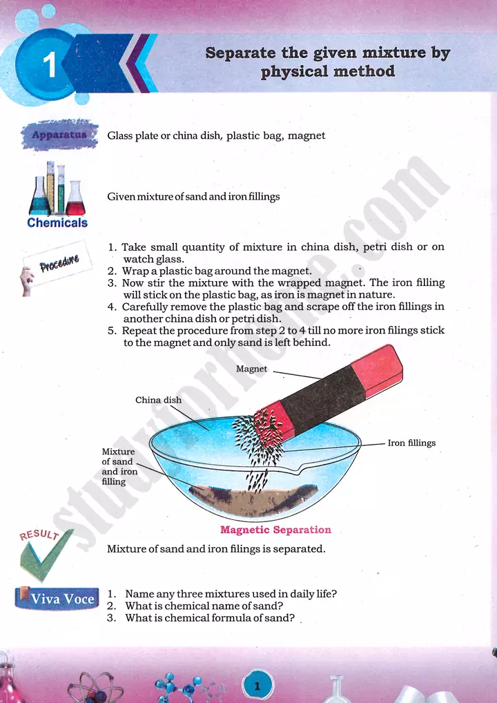 separation-of-mixtures-practical-activity-1-chemistry-class-9th