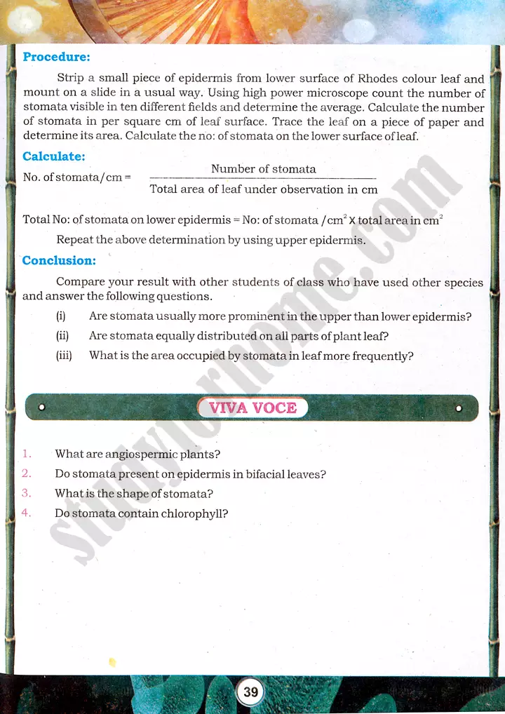 stomata data analysis practical activity 8 biology class 9th 02
