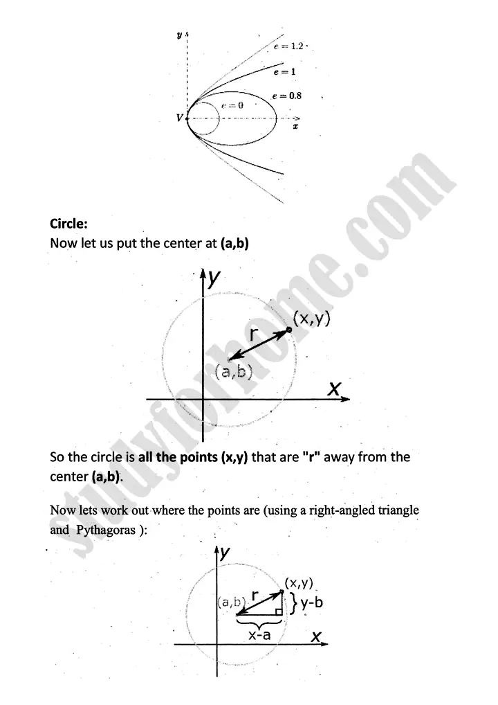 circle definition and formulae mathematics 12th sindh board 03