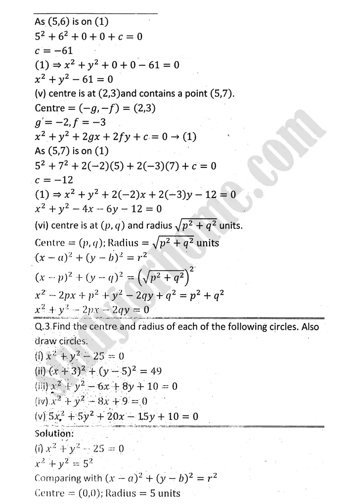 circle exercise 8 1 mathematics 12th sindh board 05