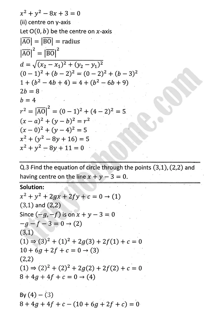 circle exercise 8 2 mathematics 12th sindh board 06