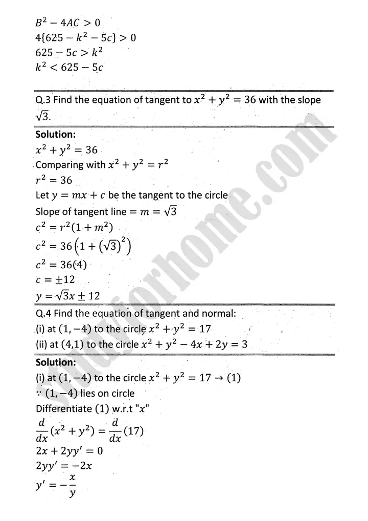 circle exercise 8 3 mathematics 12th sindh board 03