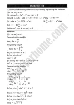 differential-equations-exercise-10-2-mathematics-12th-sindh-board