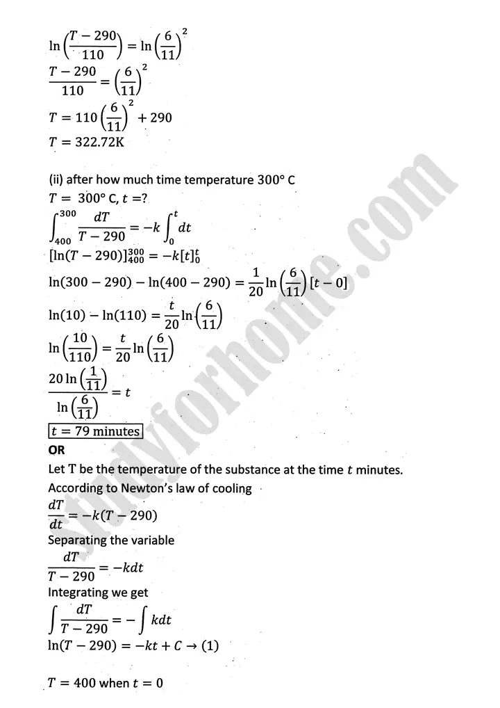 differential equations exercise 10 2 mathematics 12th sindh board 20