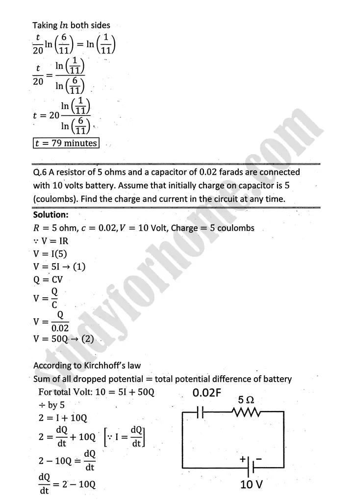 differential equations exercise 10 2 mathematics 12th sindh board 22