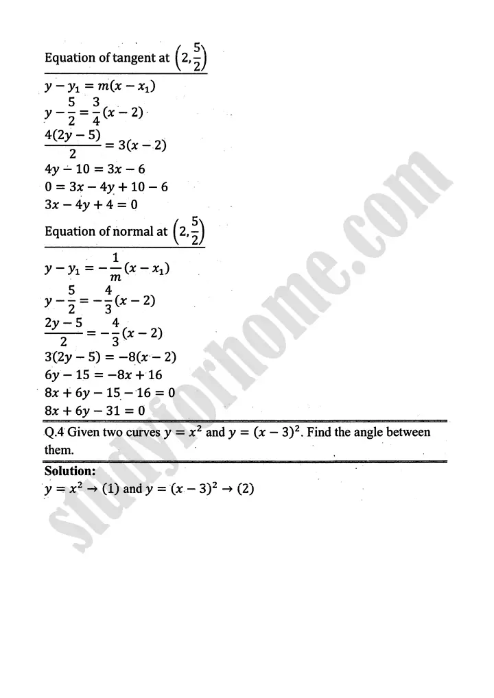 higher order derivatives and applications exercise 4 3 mathematics 12th sindh board 03