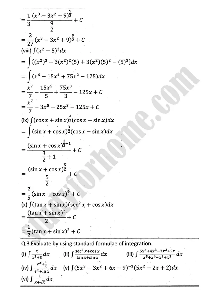 integration exercise 6 1 mathematics 12th sindh board 05