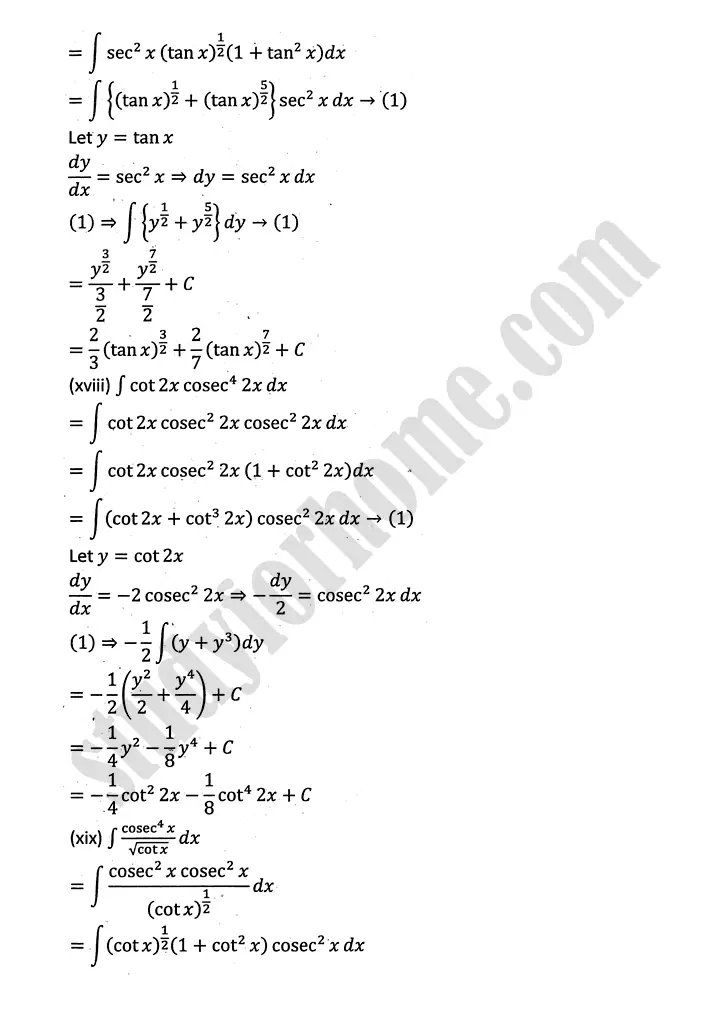 integration exercise 6 2 mathematics 12th sindh board 24