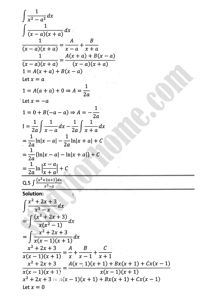 integration exercise 6 5 mathematics 12th sindh board 04