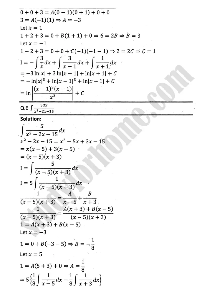 integration exercise 6 5 mathematics 12th sindh board 05