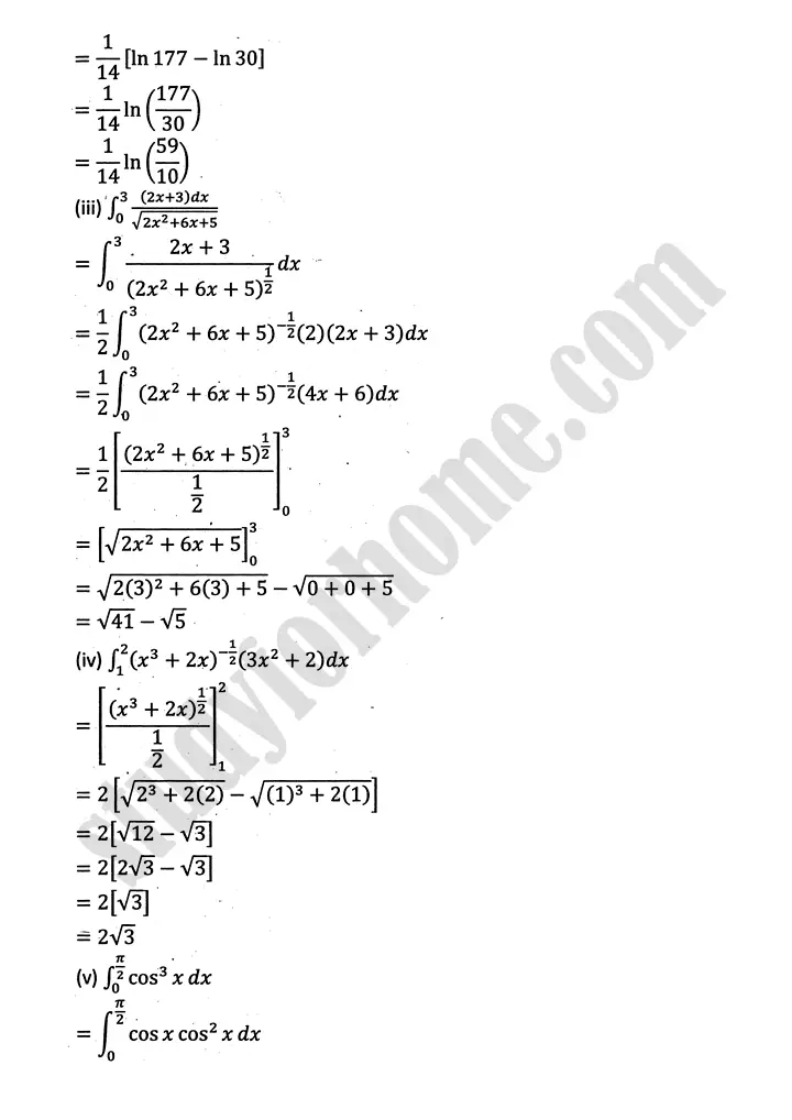 integration exercise 6 6 mathematics 12th sindh board 05