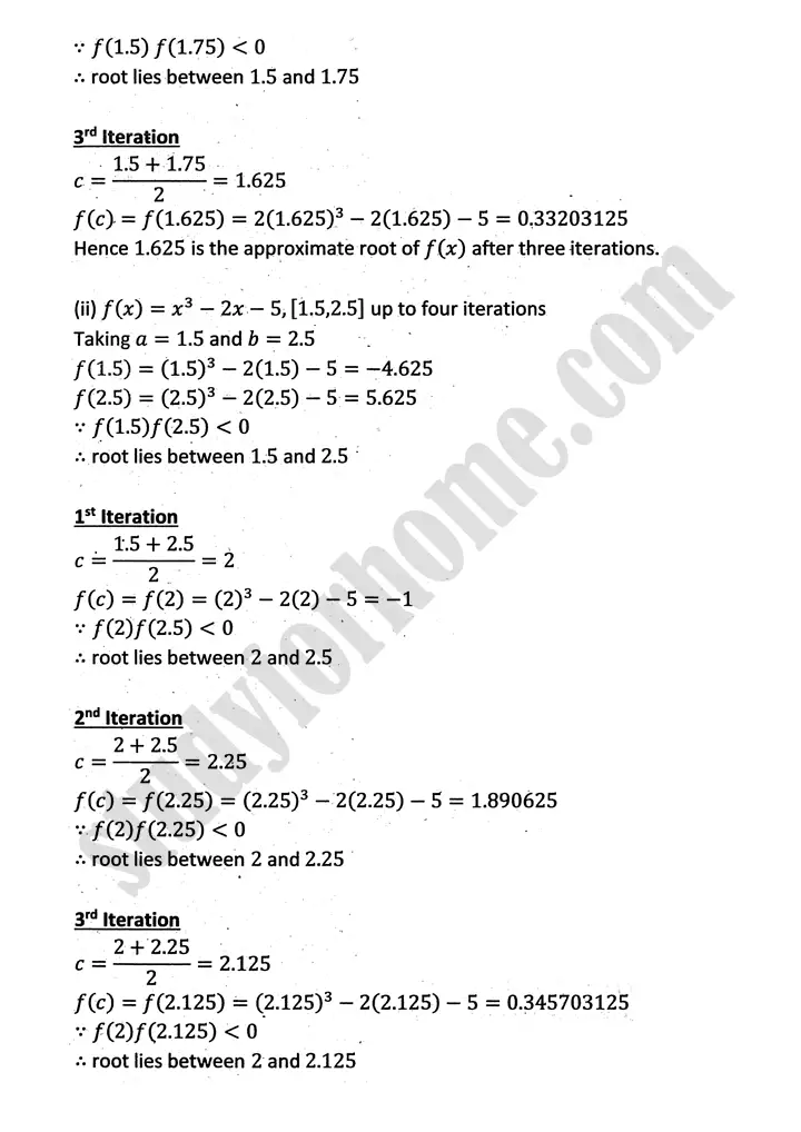 introduction to numerical methods exercise 12 1 mathematics 12th sindh board 02