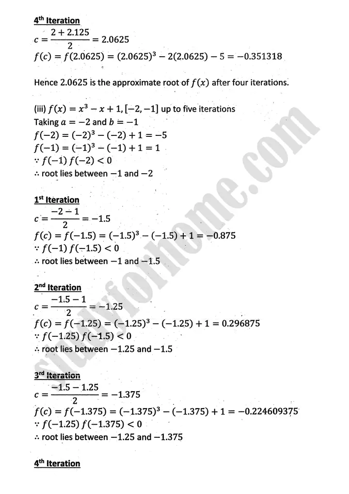 introduction to numerical methods exercise 12 1 mathematics 12th sindh board 03