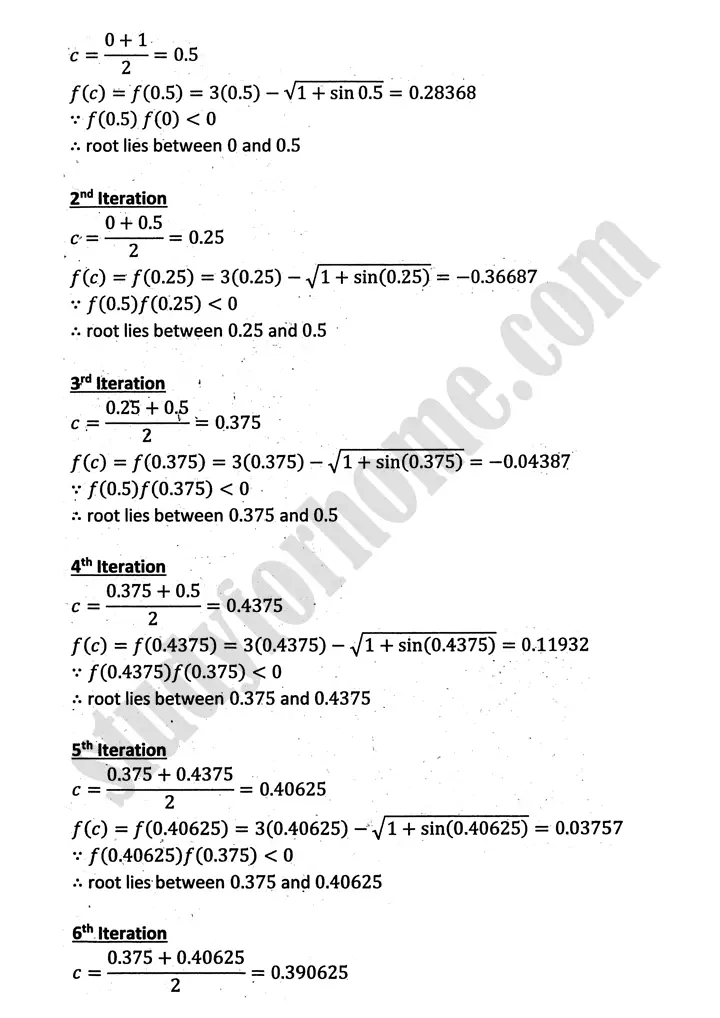 introduction to numerical methods exercise 12 1 mathematics 12th sindh board 08