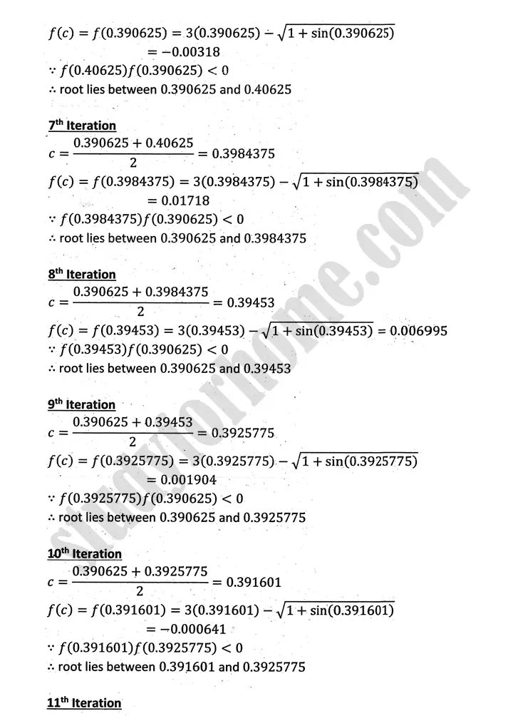 introduction to numerical methods exercise 12 1 mathematics 12th sindh board 09