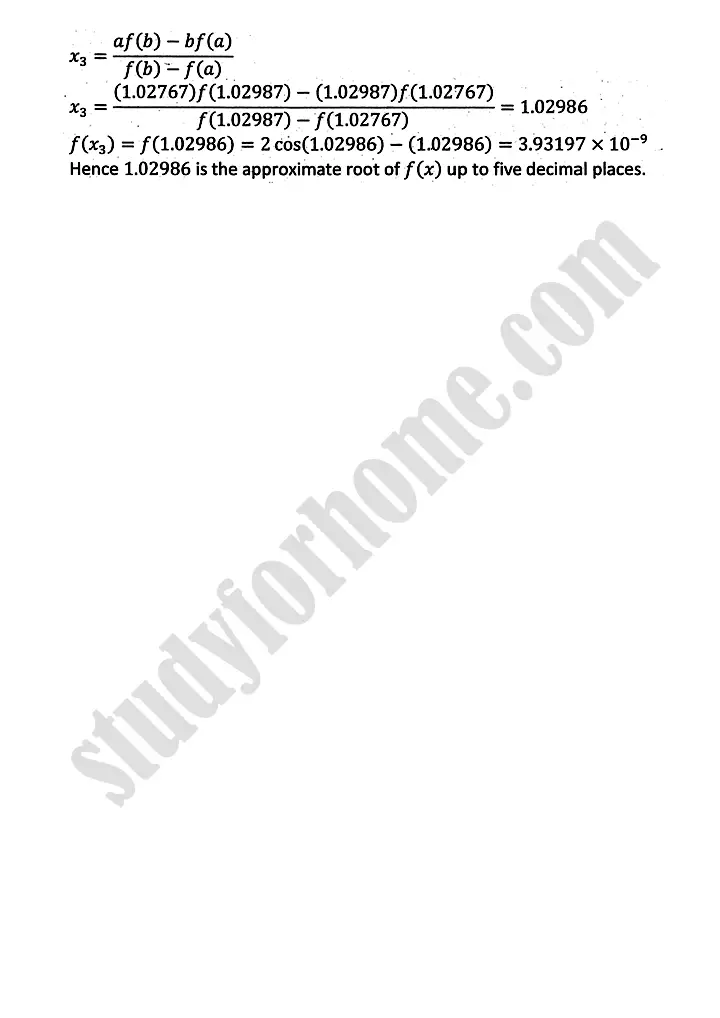 introduction to numerical methods exercise 12 2 mathematics 12th sindh board 07