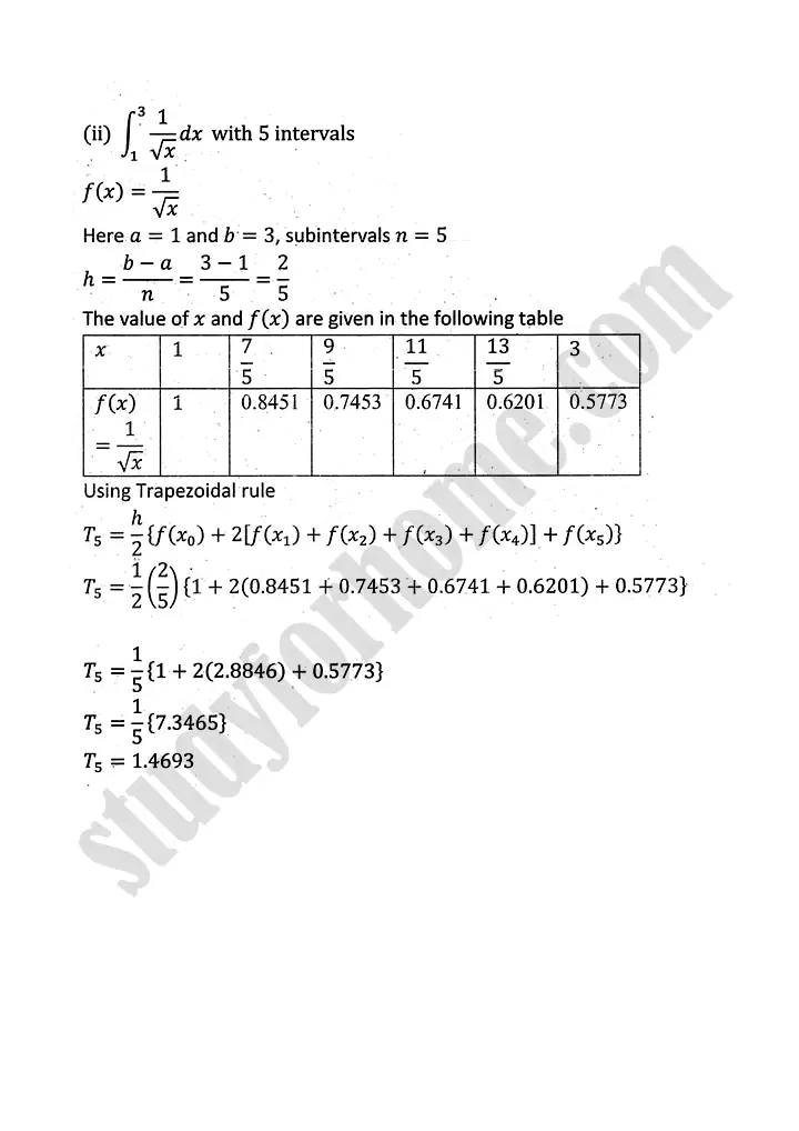 introduction to numerical methods exercise 12 4 mathematics 12th sindh board 02