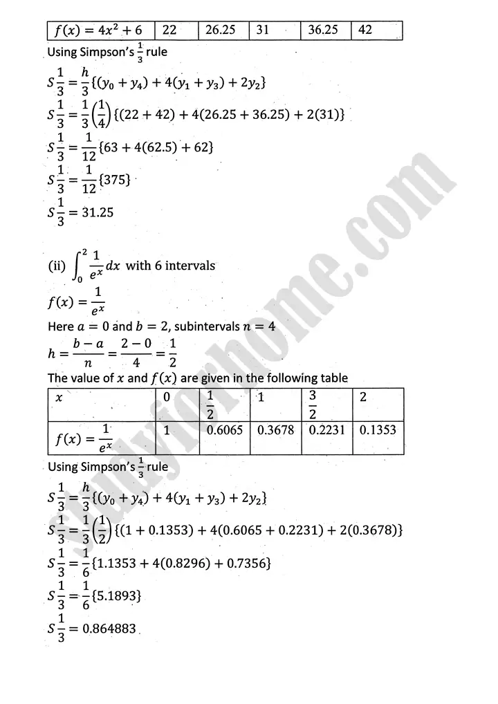 introduction to numerical methods exercise 12 4 mathematics 12th sindh board 05