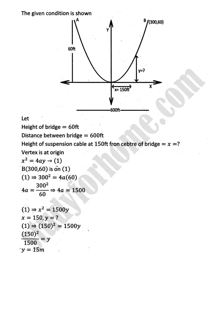 parabola ellipse and hyperbola exercise 9 2 mathematics 12th sindh board 12
