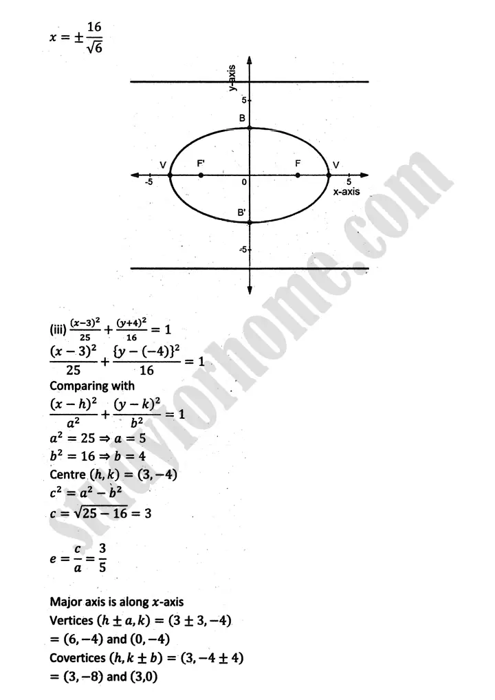 parabola ellipse and hyperbola exercise 9 3 mathematics 12th sindh board 03