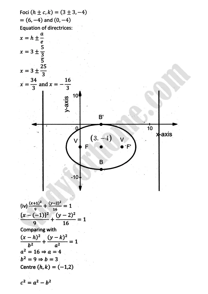 parabola ellipse and hyperbola exercise 9 3 mathematics 12th sindh board 04