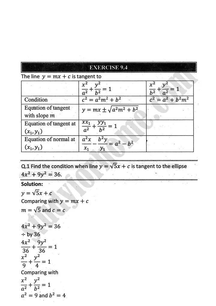 parabola-ellipse-and-hyperbola-exercise-9-4-mathematics-12th-sindh-board