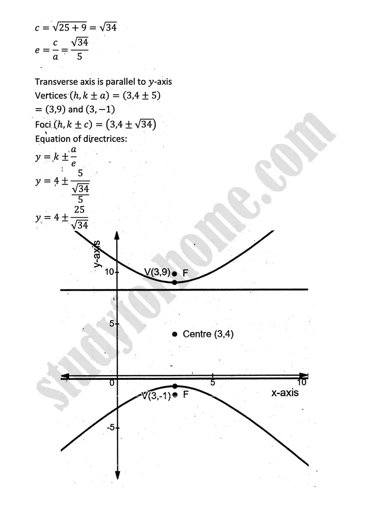 parabola ellipse and hyperbola exercise 9 5 mathematics 12th sindh board 20