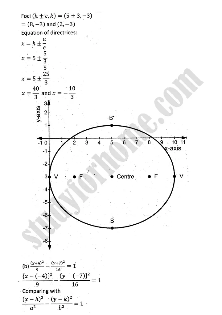 parabola ellipse and hyperbola review exercise 9 mathematics 12th sindh board 04