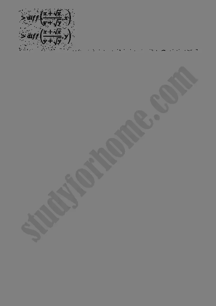 partial differentiation exercise 11 mathematics 12th sindh board 14