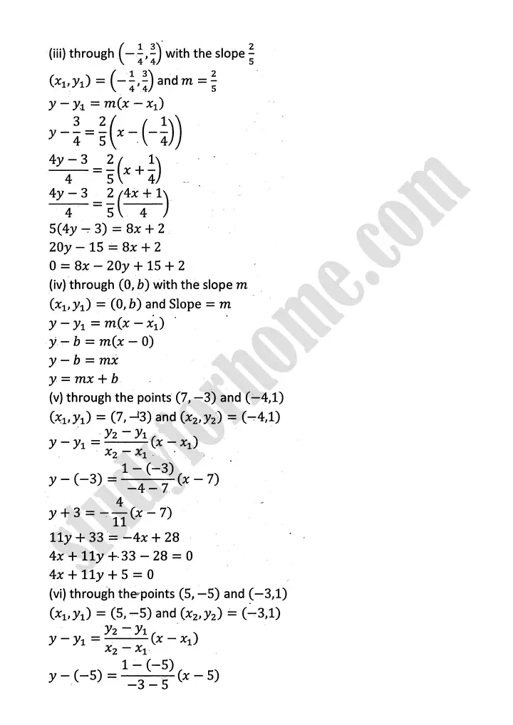 plane analytic geometry straight line exercise 7 3 mathematics 12th sindh board 04