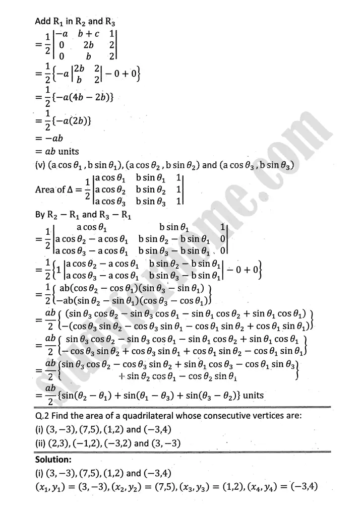 plane analytic geometry straight line exercise 7 7 mathematics 12th sindh board 02