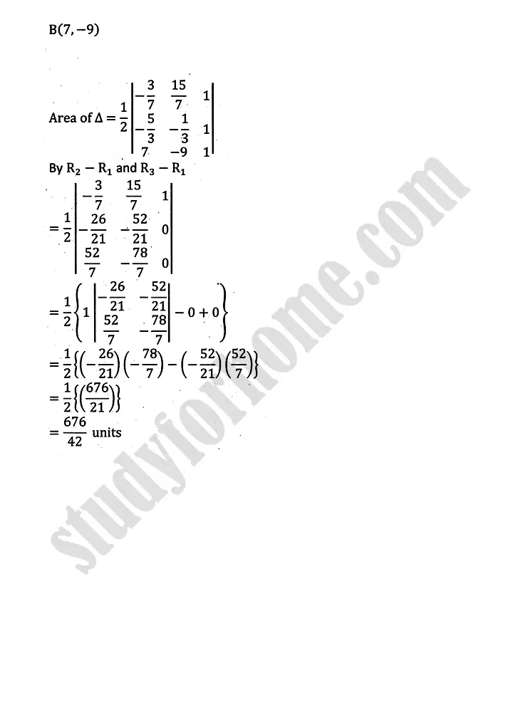 plane analytic geometry straight line exercise 7 7 mathematics 12th sindh board 07
