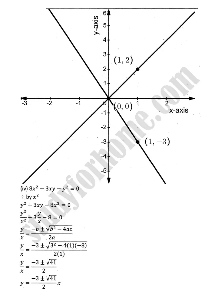 plane analytic geometry straight line exercise 7 8 mathematics 12th sindh board 10