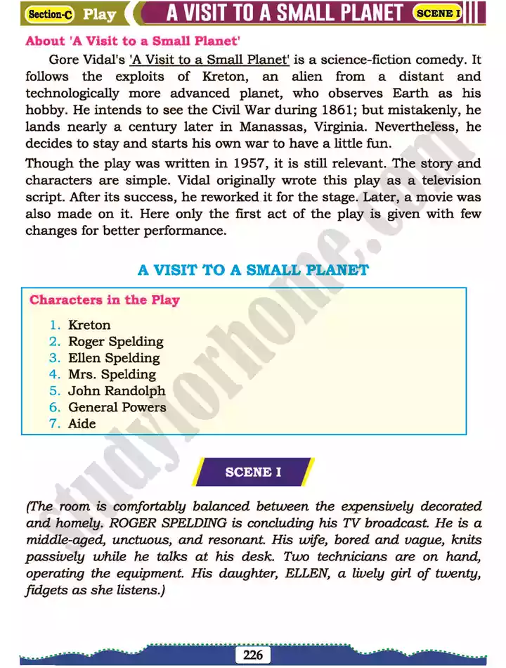 section c play a visit to a small planet english 11th text book 03