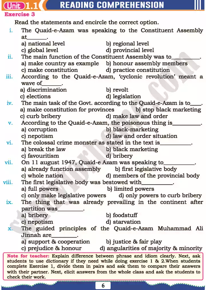 unit 1 democratic citizenship english 11th text book 06