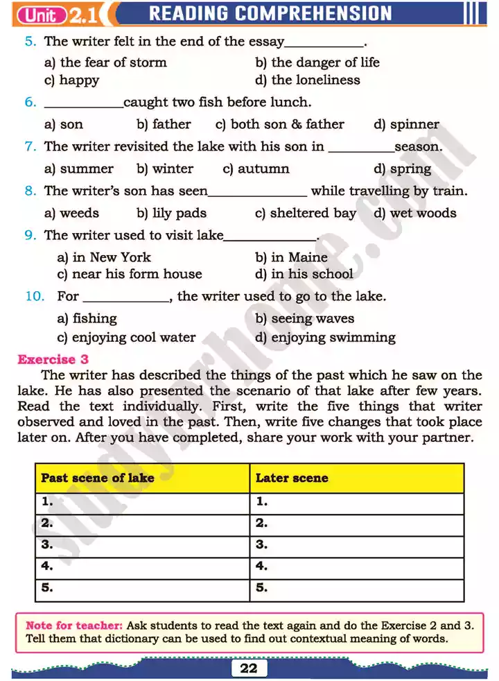 unit 2 preservation of nature english 11th text book 06