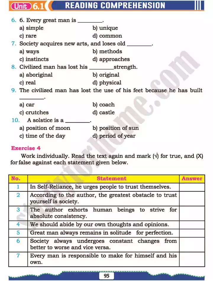 unit 6 respecting self others english 11th text book 06