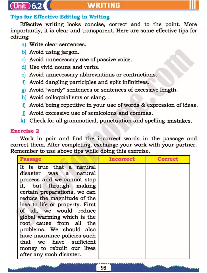 unit 6 respecting self others english 11th text book 09