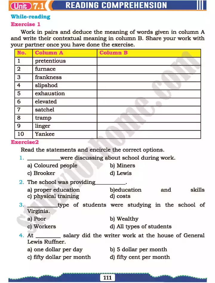 unit 7 self grooming english 11th text book 05