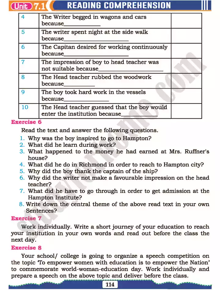 unit 7 self grooming english 11th text book 08