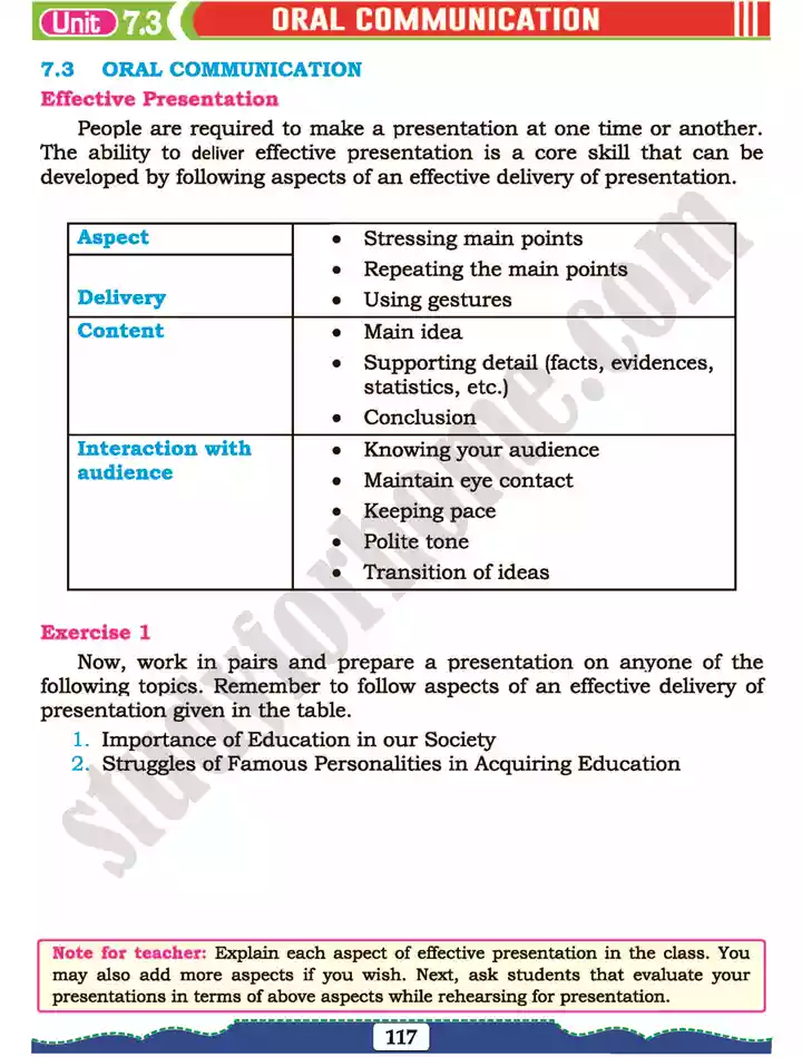 unit 7 self grooming english 11th text book 11