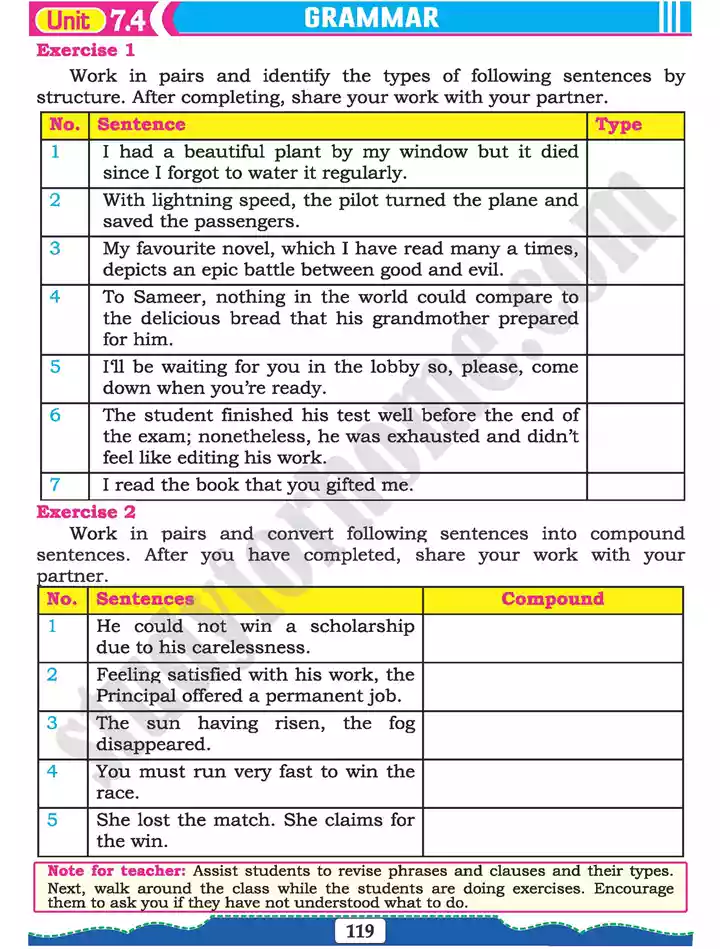 unit 7 self grooming english 11th text book 13