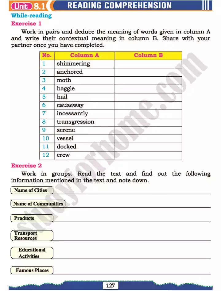 unit 8 places of historical cultural importance english 11th text book 06